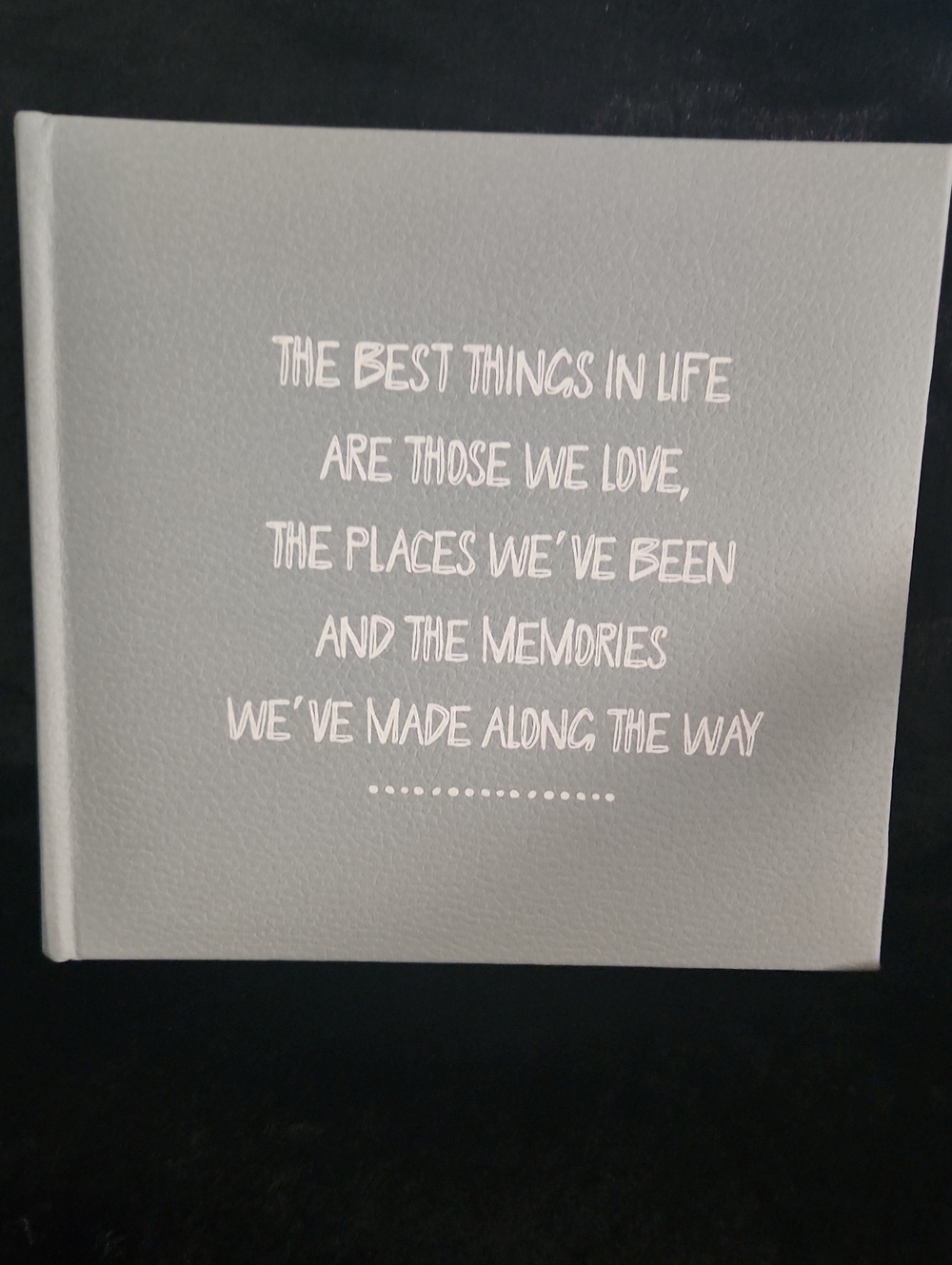 Habitat Decor Gray Photo Album Book Holds 200 4×6 Photos BEST THINGS IN LIFE...